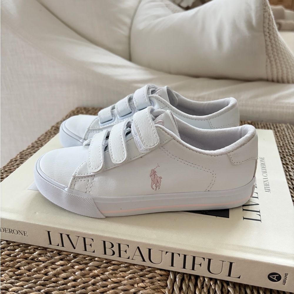Polo Ralph Lauren White Sneakers Sz 11.5